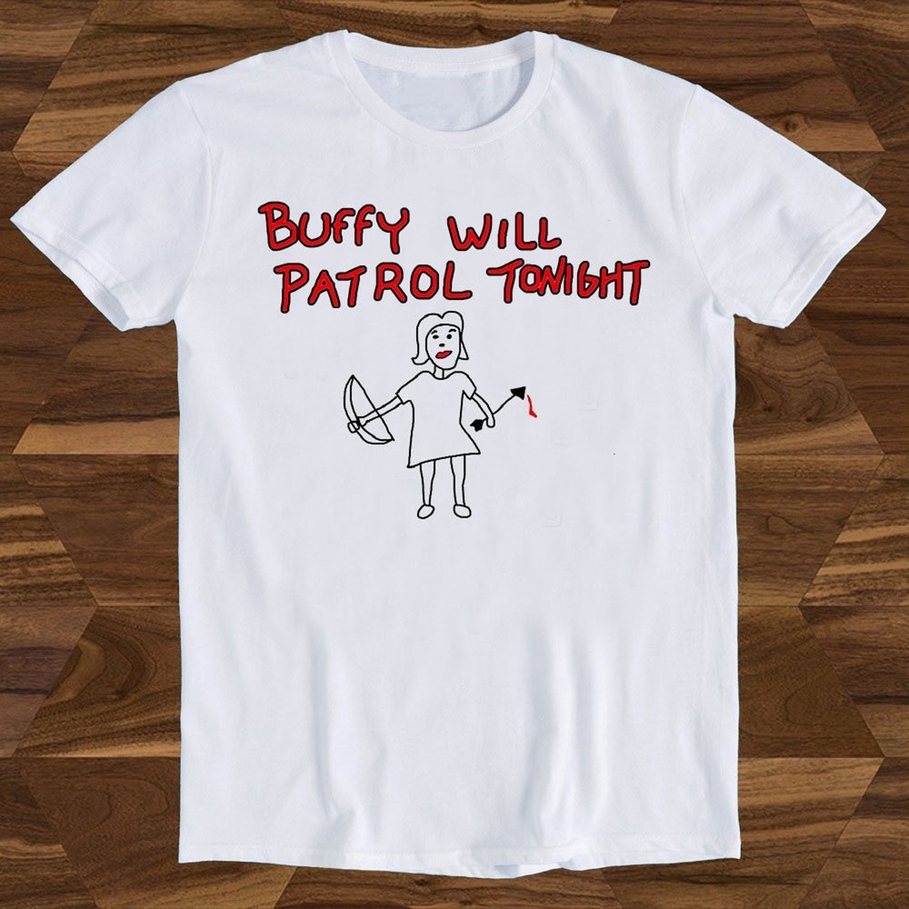 Buffy Will Patrol Tonight Vampire Theatre Movie Slayer Shirt